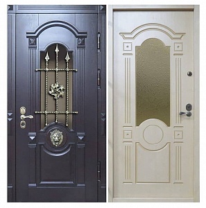 Дверь железная с терморазрывом МДФ 1909